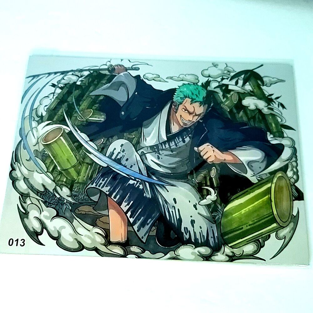 Zoro Full Crew One Piece #013 Double-sided Art Board Size A4 8" x 11" Waifu Card